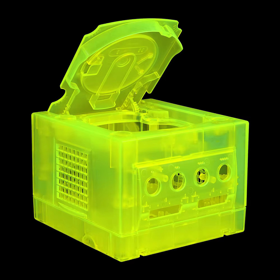 FARAJIAJ Transparentes NGC Hauptgerätegehäuse in Lila für Retro-Spielkonsolen - Bild 2