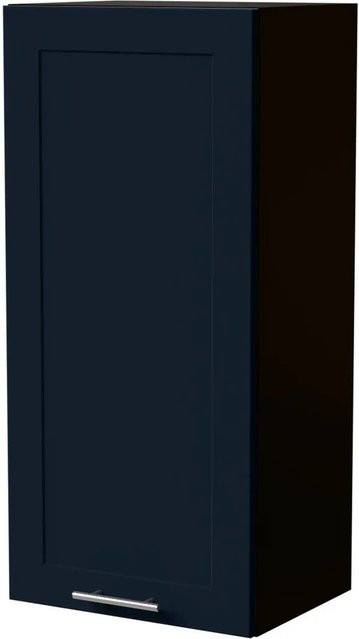 Feldmann-Wohnen Hängeschrank Oslo Schwarz Indigo Matt B/T/H: 45 x 32,5 x 96 cm - Bild 1