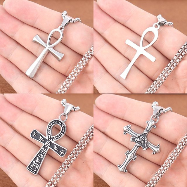 Trendy Charms Anhänger Kette, Edelstahl, Silber, Unisex - Bild 1