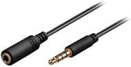 goobay AUX Verlängerungskabel 3,5 mm Klinke 4 Pin Slim Schwarz 3,0 m - Bild 1