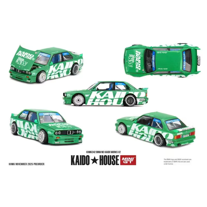 Kaido House M3 Grün, Legierungs-Gussmodell, 1:64, ab 14 Jahren - Bild 4