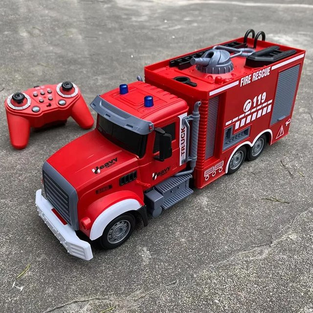 KidGift Feuerwehrauto, RC Fahrzeug, 1:12, mit Wasserspray - Bild 1