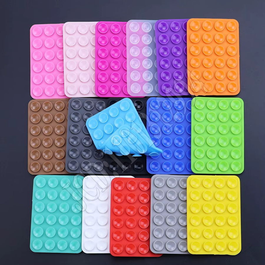 Universelle Silikon Handy Befestigung mit doppelseitigem Saugnapf für die Auto Halterung, Anti Slip Pad in Blau und Multicolour - Bild 2