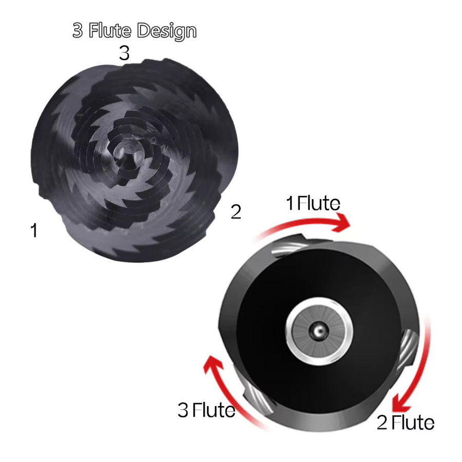 Binoax M35 TiAlN-beschichteter Stufenbohrer aus HSS-Cobalt für Edelstahl und Hartmetall in Schwarz - Bild 4