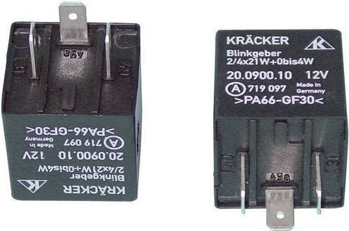 Kräcker Kfz-Relais 20.0900.10 Schwarz 12 V/DC 20A 1 Schließer - Bild 1
