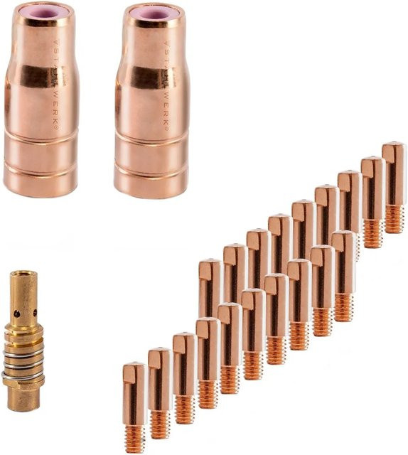STAHLWERK FLUX Verschleißteile Set 23-teilig AK15/MB15 AK14/MB14 0,9 mm in Gold - Bild 1