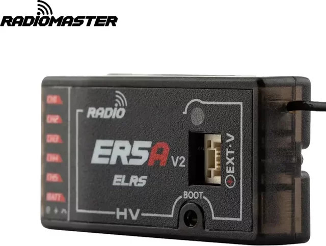Radiomaster ER5A 2,4G 5CH ELRS PWM Mini-Empfänger mit Spannungsrückführung in Schwarz für FPV-Flugzeuge und Renndrohnen - Bild 1