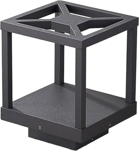Lucande LED Außenleuchte Lealan Modern Schwarz aus Aluminium, IP54, 1-flammig - Bild 1