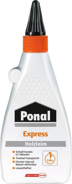 Ponal Express Holzleim in Transparent oder Weiß, 550 g - Bild 1