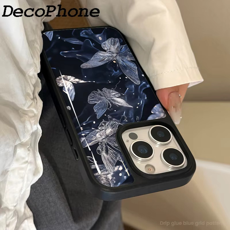 DecoPhone Sturzresistente iPhone Handyhülle mit galvanisiertem Schmetterlings-Epoxy-Design für iPhone 11 bis iPhone 16 Pro Max AIR PLUS - Bild 2