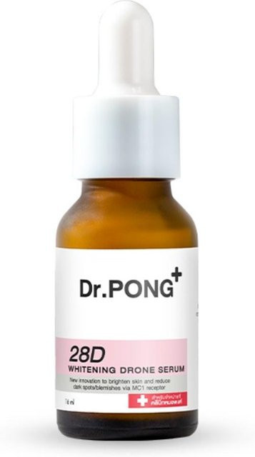 Dr.PONG+ 28D Whitening Drone Serum, 16 ml, Niacinamid, Vitamin C, AHA - Bild 1