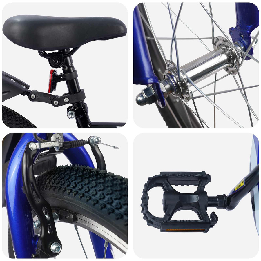 vidaXL Kinderfahrrad 18 Zoll Schwarz für 5-7 Jahre Alt - Bild 3