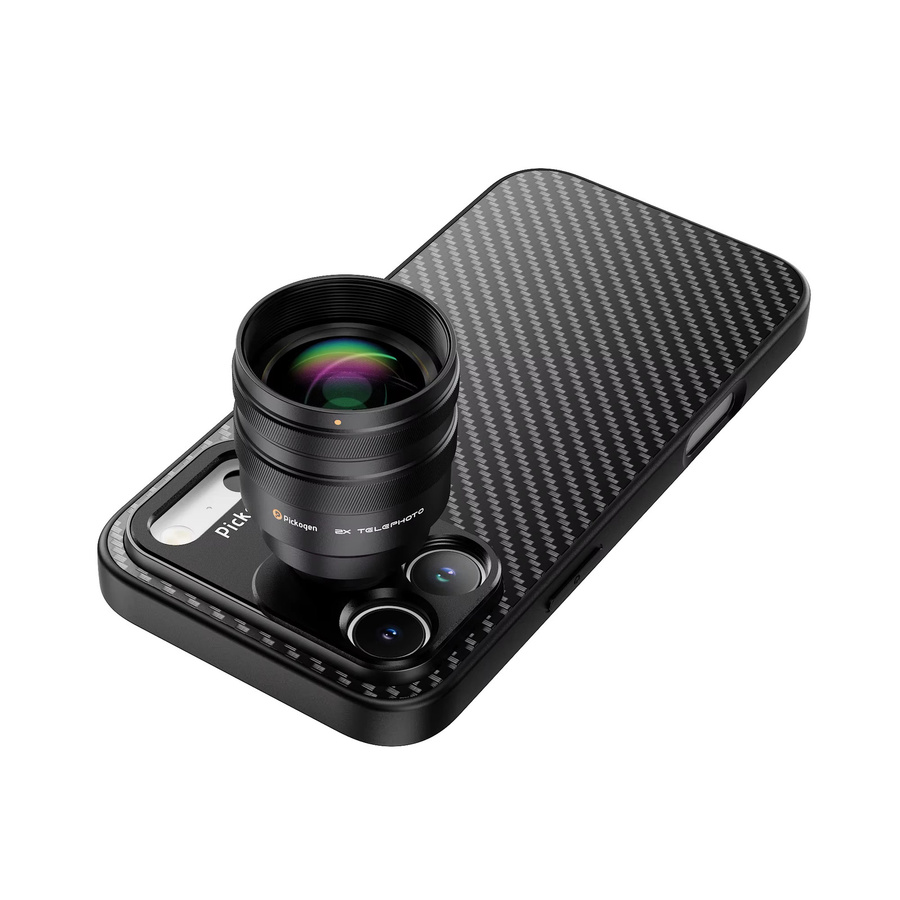 PICKOGEN 2X Telekonverter Set mit Handyhülle für iPhone 15, 16 und 17 Pro Max, 240mm Teleobjektiv, Schwarz - Bild 7