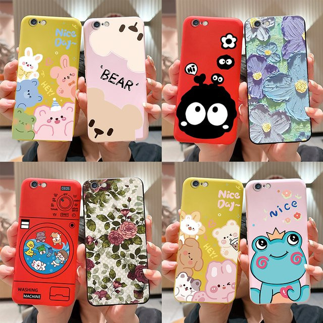 Stilvolle Silikon-Schutzhülle für Apple iPhone 6, iPhone 6S und iPhone 6S Plus in Pink Multicolour - Bild 1
