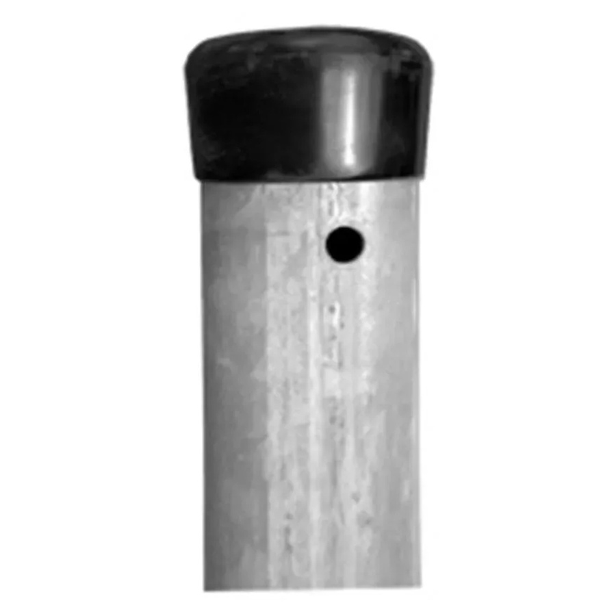 PROREGAL Maschendrahtzaun Zaunpfosten Metaltec Zn mit runder Kappe, Farbe: Silber, Höhe: 175 cm - Bild 2