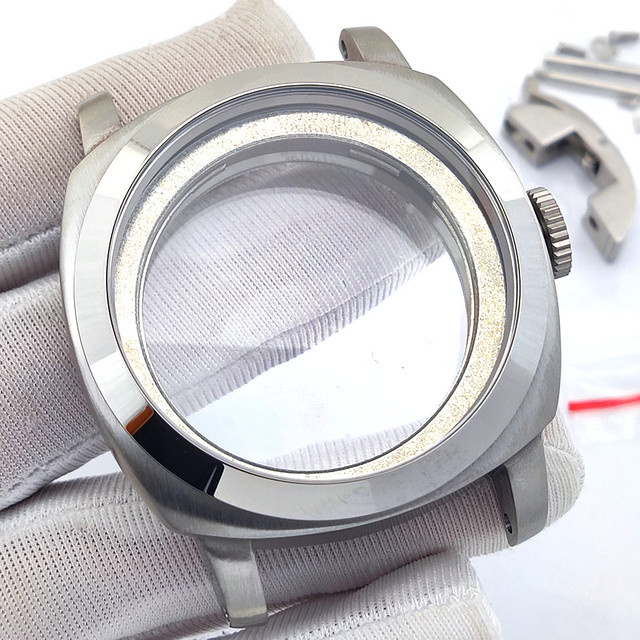 OUMASHI Uhrengehäuse, 44 mm, Edelstahl, Silber - Bild 1