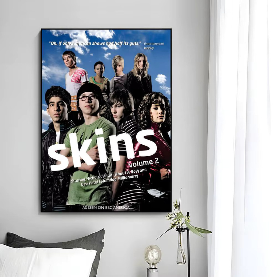 s-SKINS Poster Wandkunstdruck in Weiß und Multicolour, ungerahmtes Papier-Poster für deine Wanddekoration - Bild 4