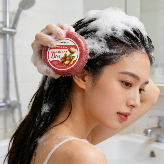 HOEGOA Shampoo-Riegel für trockenes, strapaziertes Haar, Unisex - Bild 1