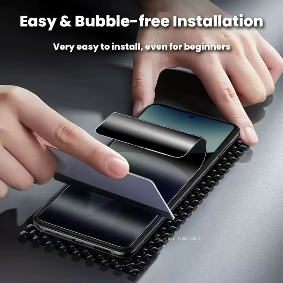 4er-Pack Privatsphäre Hydrogelfolie für Xiaomi 17 15 14 13 Pro Pro Max Ultra 15S Pro 13 Lite, transparent - Bild 4