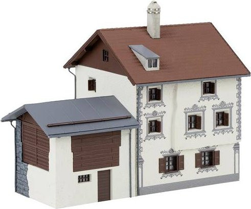 Faller H0 Bündnerhaus Bergün Bauernhaus Modellbau - Bild 1