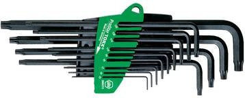 Wiha Torx Winkelschlüssel-Set 13-teilig mit ProStar Halter, Schwarz, Chrom-Vanadium-Stahl - Bild 1