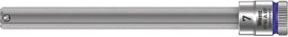 Wera Zyklop Bitnuss 8740 A HF mit 1/4 Zoll Antrieb und Haltefunktion für Innensechskantschrauben, Silber, 7 x 100 mm - Bild 1