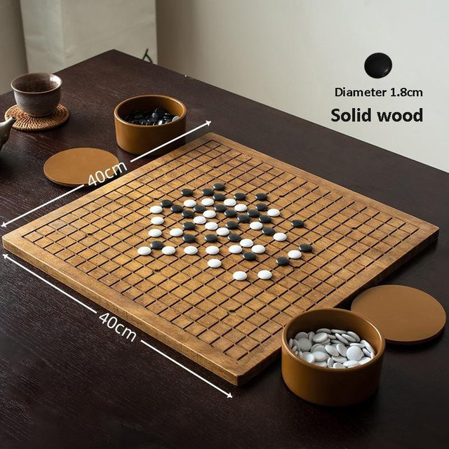 Kidsly Holz Go-Brett-Set, schwarz und weiß, 5-teiliges Set - Bild 1