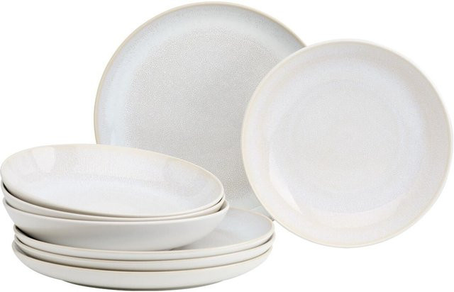 Ritzenhoff & Breker Tafelservice Laredo 8-teiliges Set aus Steinzeug und Porzellan in Beige und Weiß - Bild 1