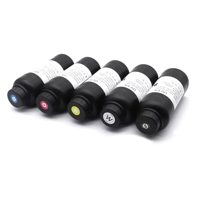 XiongCai DAT 500ML UV-Tinte für LED-Drucker kompatibel mit Epson i3200 i1600 XP600 L800 L805 L1800 TX800 1390 DX5 DX7 Druckköpfe - Bild 3