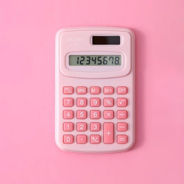 Elektronischer Mini Rechner von Yiran Furniture in Rosa - Bild 1