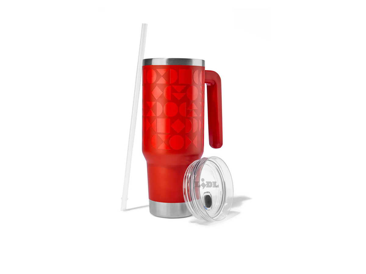 OXO Doppelwandiger Edelstahl Becher in Rot - Bild 2