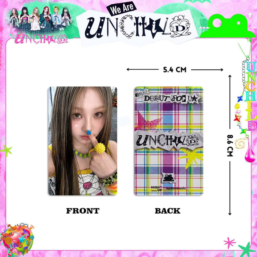 UNCHILD Showcase-Albumkarten, Belohnungskarten, Flash-Pajama-Feier-Fotokarten, LOMO K-Pop Memo-Eisenbox-Karten - Bild 5