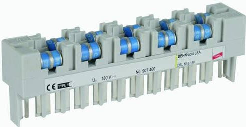 DEHN Blitzstromableiter DEHNrapid LSA f.10DA DRL 10 B 180 Überspannungsschutz für Verteilerschrank, Grau, 10 kA - Bild 1