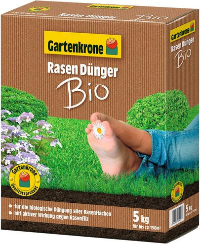 Gartenkrone Bio Rasendünger Granulat, 5 kg - Bild 1