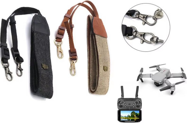 SZKOSTON Fernbedienungs-Lanyard für DJI RC, RC 2 und RC PRO in Schwarz, verstellbares Umhängeband mit Bildschirm-Aufhängegurten für Mini 3, Mini 3 Pro, Mavic 3 und Air 3 - Bild 1