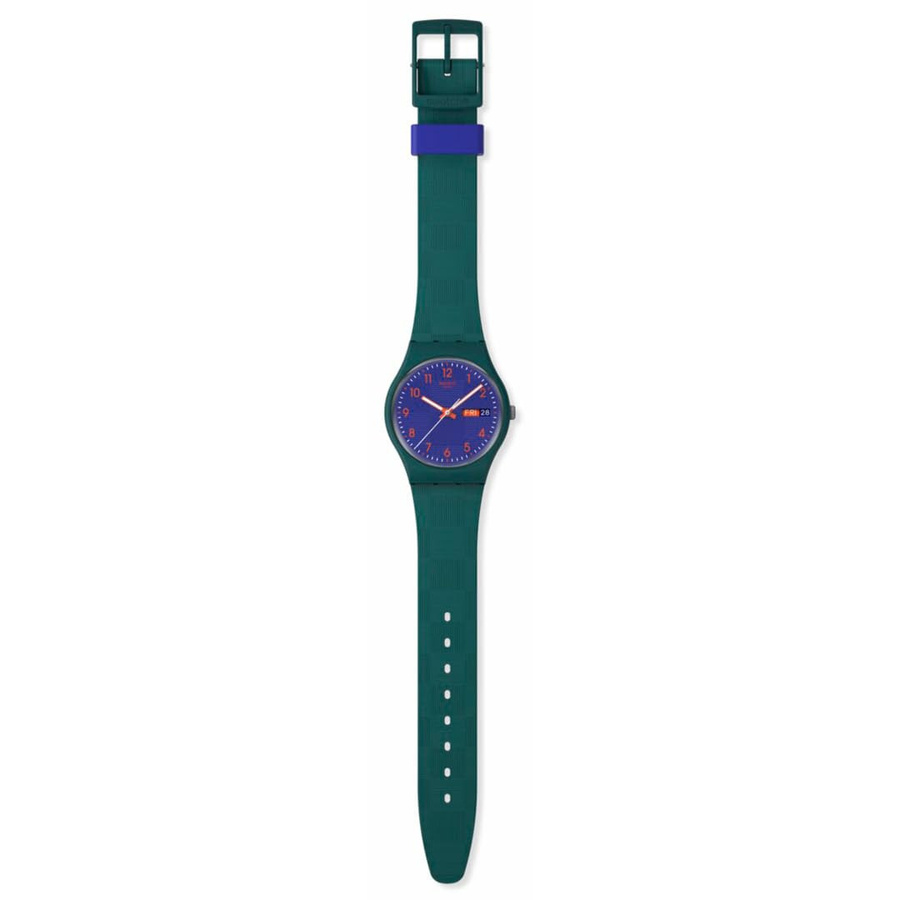 Swatch GENT BIOSOURCED Uhr SO28N706 mit geometrischem Muster in Grün für Erwachsene - Bild 2