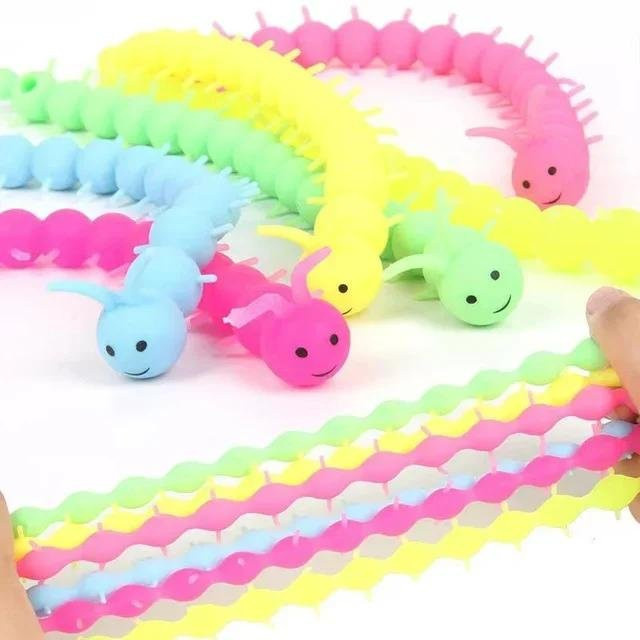Binchi Einhorn Pull-Wurm-Nudel Fidget Spielzeuge, 3-teiliges Set - Bild 1