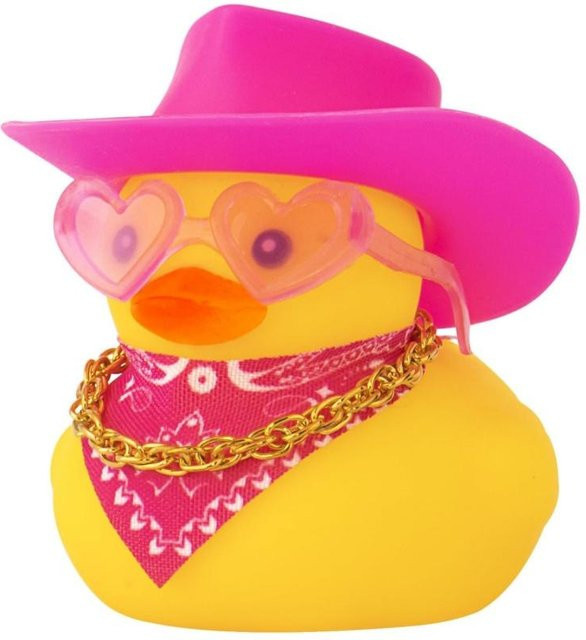 Linyi toy Ente aus Silica gel, Gelb rosa - Bild 1