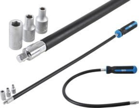 BGS Schlauchklemmen-Schraubendreher-Set 7824 mit 6,3 mm (1/4 Zoll) und 500 mm Länge - Bild 1