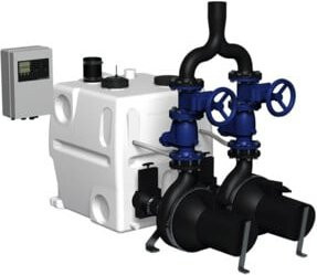 Grundfos Hebeanlage Multilift MD1 80 80.55-SL mit 5,5 kW und Stern/Dreieck-Schaltung in Weiß - Bild 1