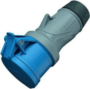 MENNEKES CEE Kupplung PTX 16A 4p 9h 230V IP54 Blau mit Schraubanschluss - Bild 1