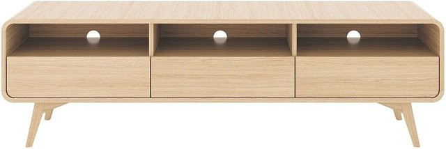 Vente-unique TV-Board Jalemo im skandinavischen Design, Farbe Natur/Beige, Breite: 180 cm - Bild 1