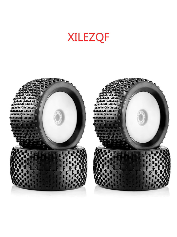 XILEZQF Off-Road-Buggy-Reifen, 140 mm, 17 mm Sechskantnaben, 1:8, Schwarz - Bild 3