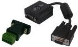Exsys EX 47900 Serieller Adapter RS-232 zu RS-422 und RS-485 in Schwarz - Bild 1