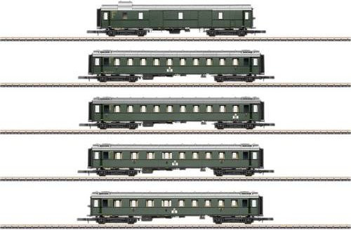 Märklin Z 5er-Set Schnellzugwagen Einheitsbauart 1928 bis 1930 der DB, 1:220 (Spur Z) - Bild 1