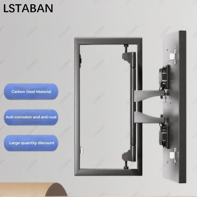LSTABAN Fliesenrevisionsklappe aus Marmorstein für Wandablaufrohre mit verdeckten Türbeschlägen und eingelassenem Design - Bild 1