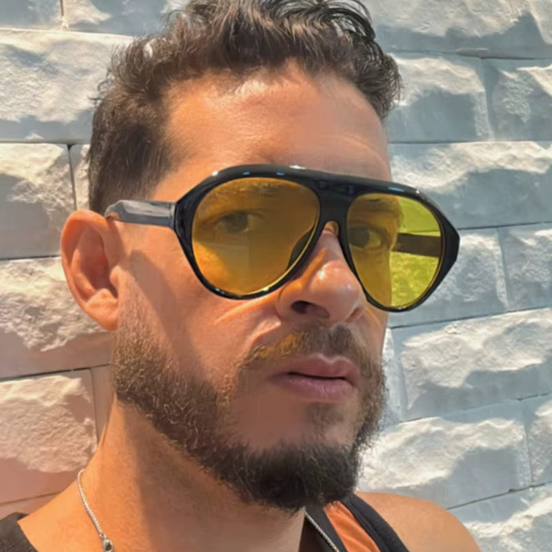 Julyrays Sonnenbrille Oval, Vollrand, Kunststoff, Damen, grau, schwarz - Bild 3