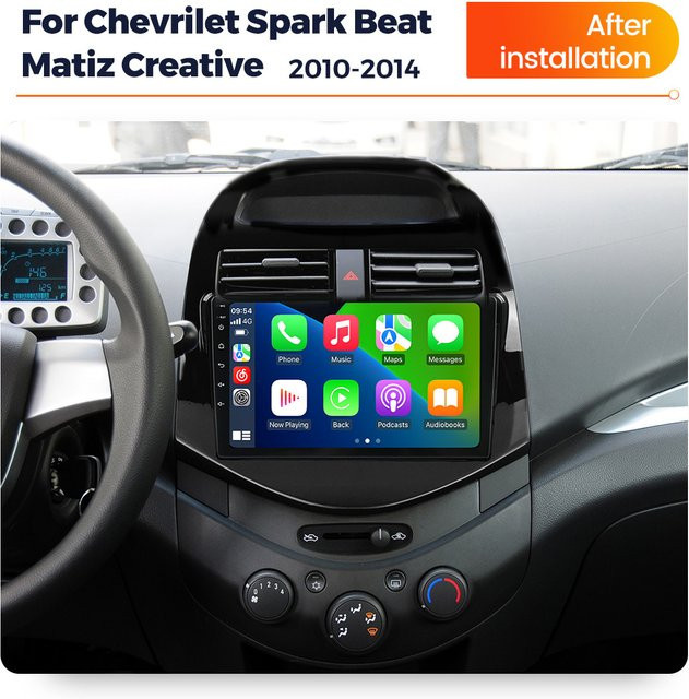 MEKEDE Android 15 Autoradio Head Unit 2Din Stereo-Player für Chevrolet Spark Beat Matiz Creative 2010-2014 in Schwarz - Bild 1