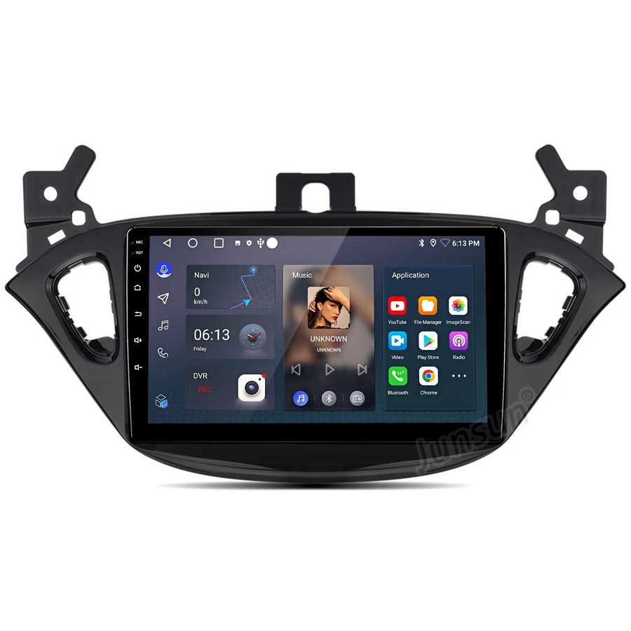 Junsun Autoradio für Opel Corsa E 2015-2019 und Adam 2013-2016 mit 9,0 Zoll Display, Bluetooth, GPS und Wi-Fi in Schwarz - Bild 2