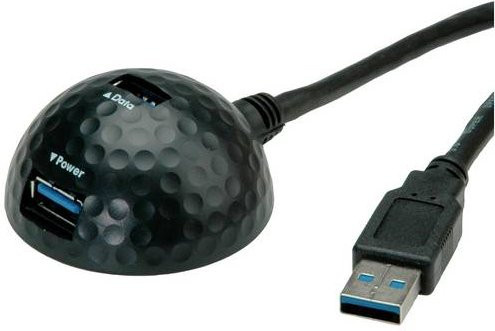 Value USB-Kabel USB 3.2 Gen1 mit USB-A Stecker und USB-A Buchse, Schwarz, 1,50 m - Bild 1